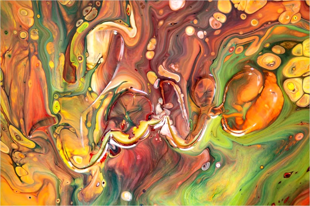 Detail Fluid Painting Abstrakt Marmor Optik Farben Number 18