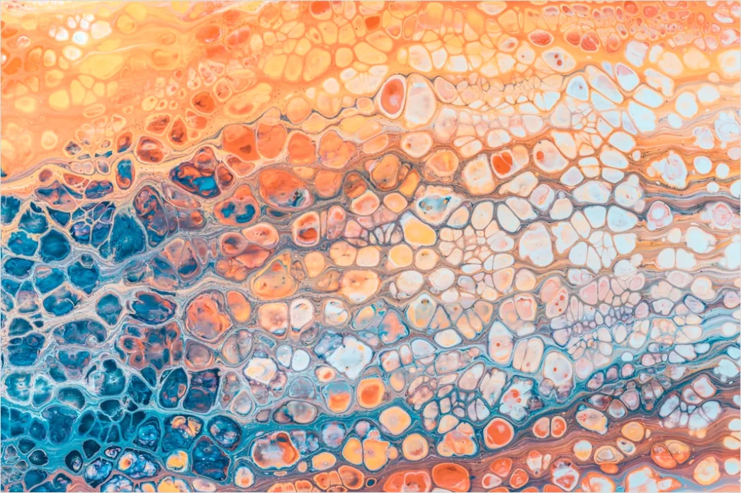 Detail Fluid Painting Abstrakt Marmor Optik Farben Number 3