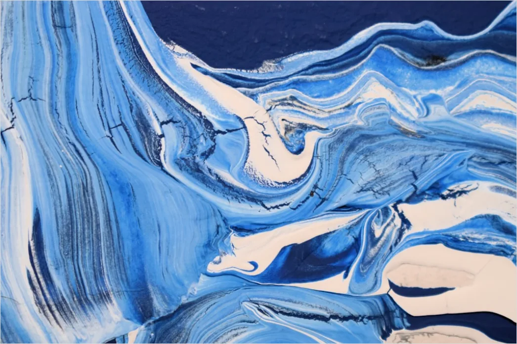 Detail Fluid Painting Abstrakt Marmor Optik Farben Number 5