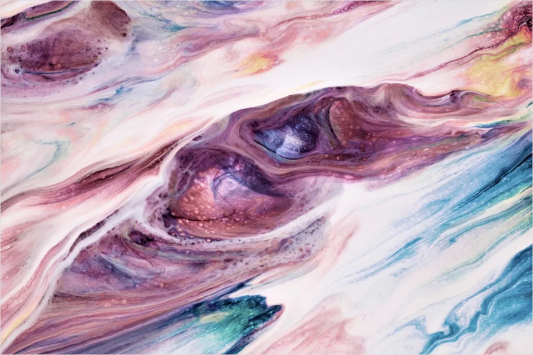 Detail Fluid Painting Abstrakt Marmor Optik Farben Number 9