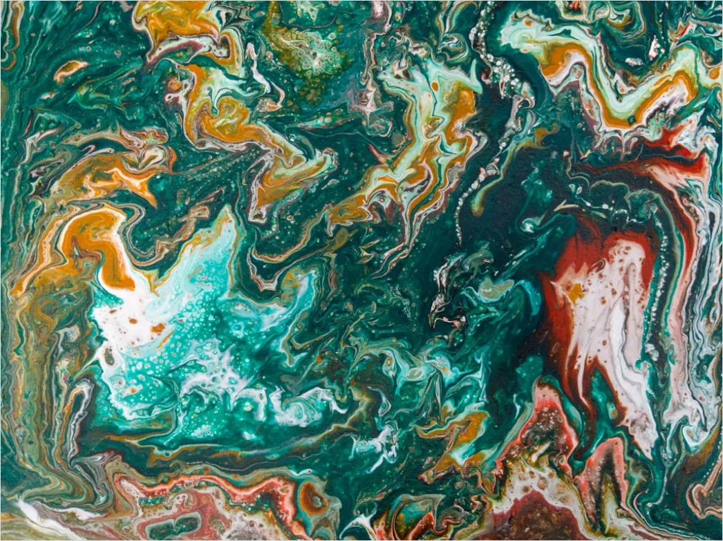Detail Fluid Painting Abstrakt Marmor Optik Farben Number 10