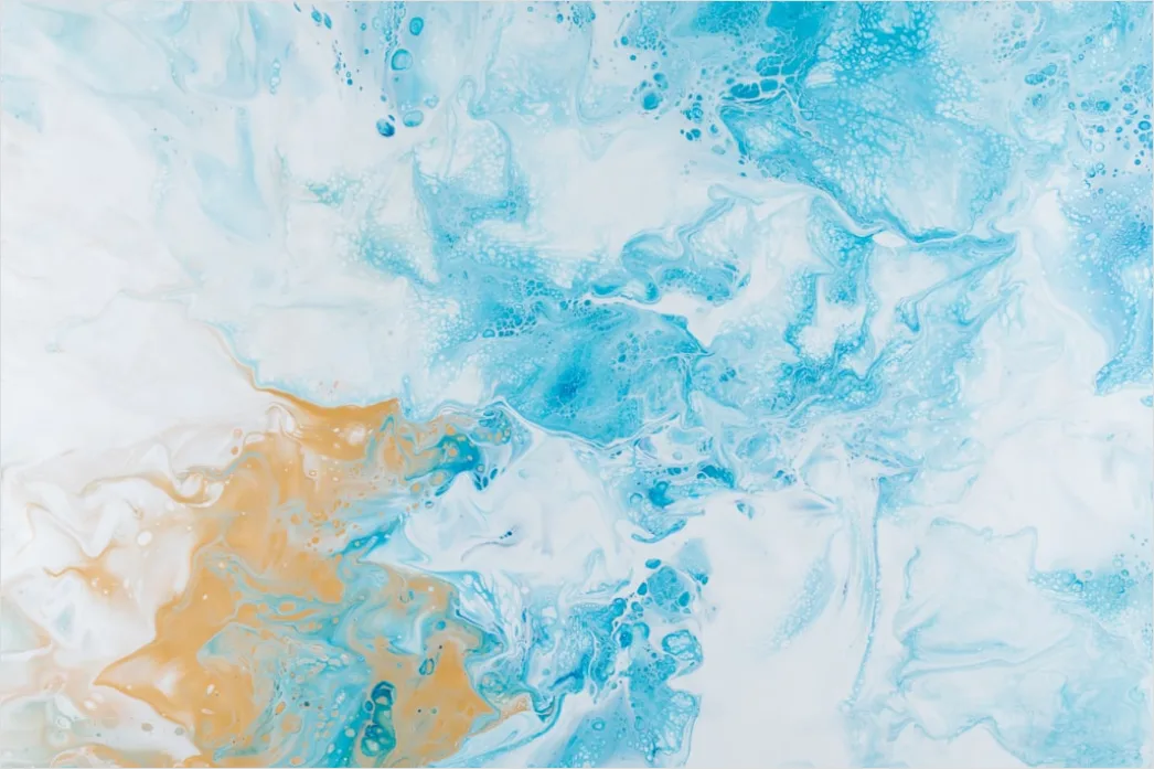 Fraktal Abstrakt Blau Gold Hintergrund 5d7b