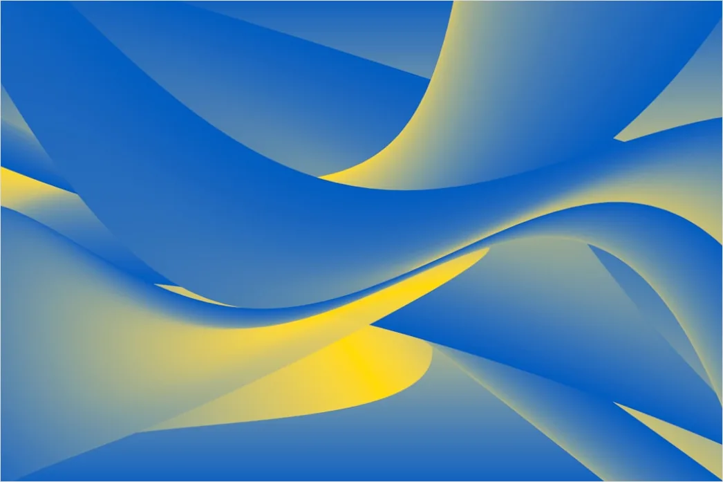 Detail Fraktal Abstrakt Blau Gold Hintergrund Number 20