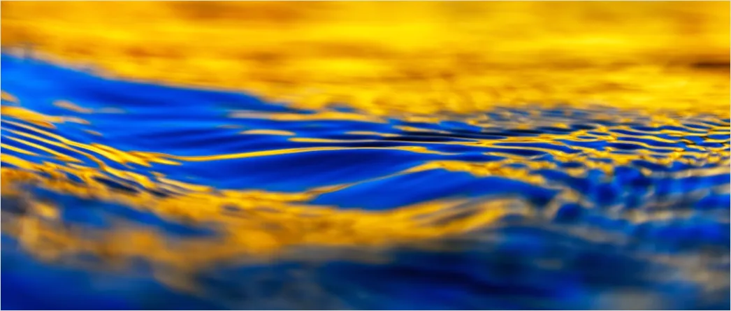 Detail Fraktal Abstrakt Blau Gold Hintergrund Number 7