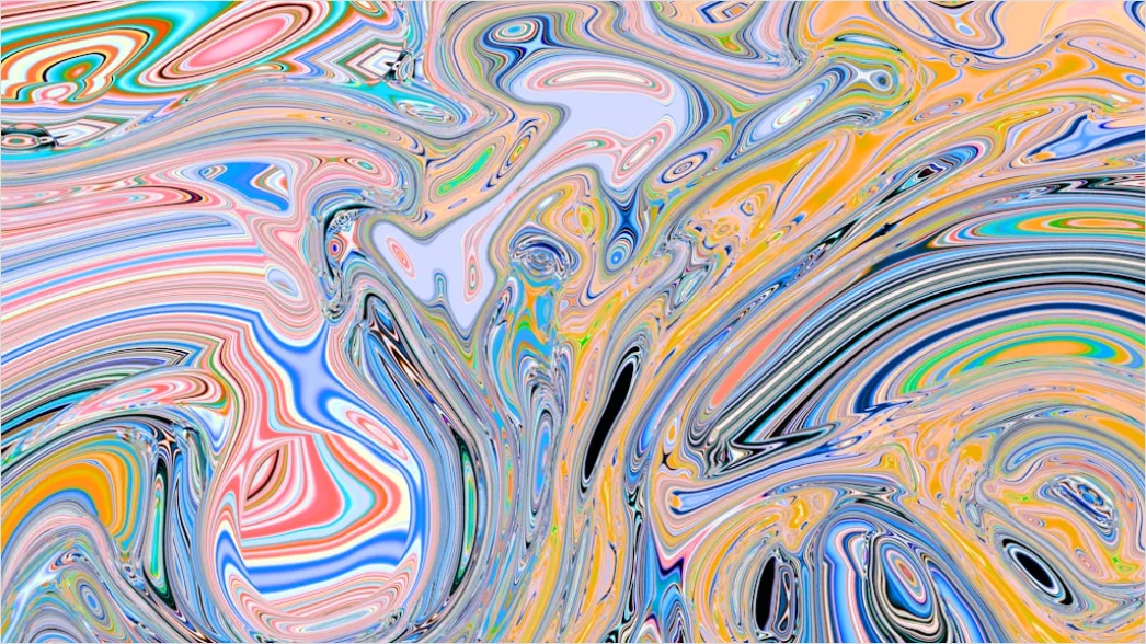 Detail Fraktal Abstrakt Hintergrund Komplex Farben Number 11