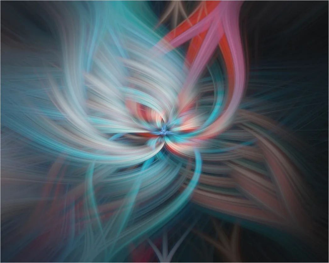 Detail Fraktal Blume Abstrakt Hintergrund Symmetrisch Number 3