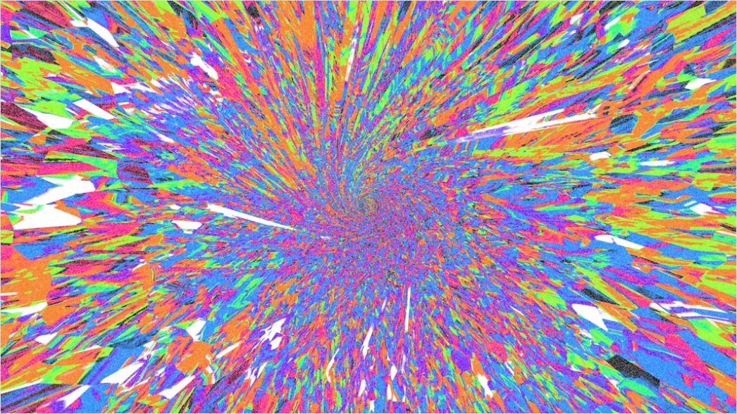 Detail Fraktal Explosion Abstrakt Hintergrund Bunt Number 2