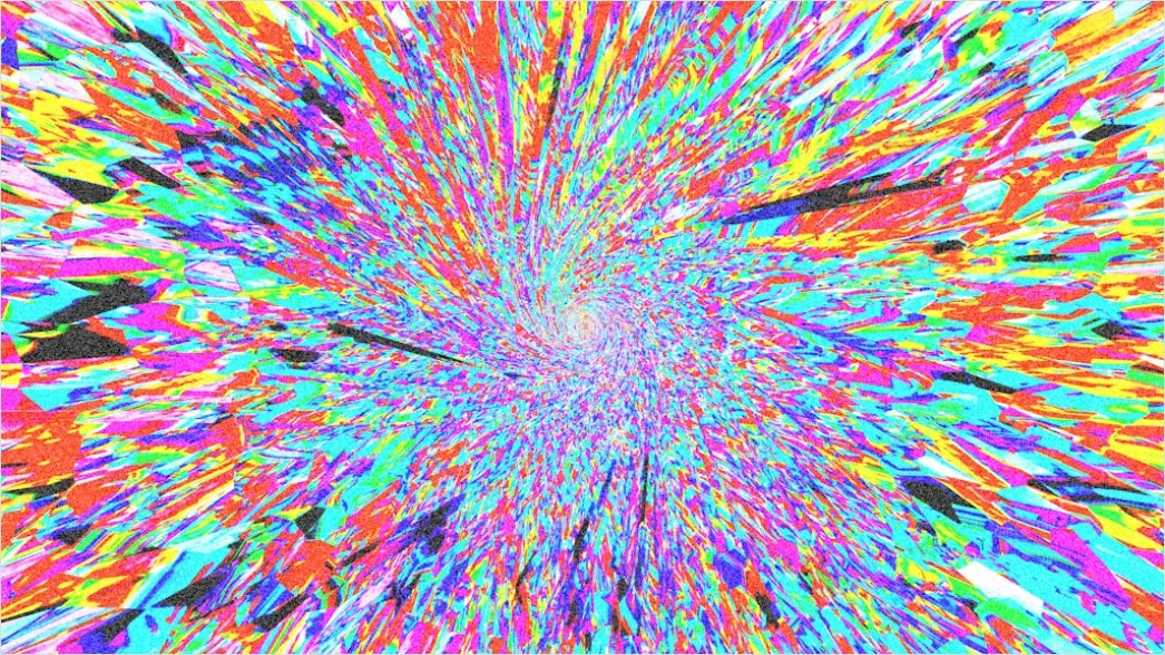 Detail Fraktal Explosion Abstrakt Hintergrund Bunt Number 11