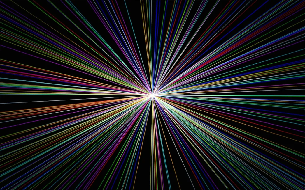 Detail Fraktal Explosion Abstrakt Hintergrund Bunt Number 14