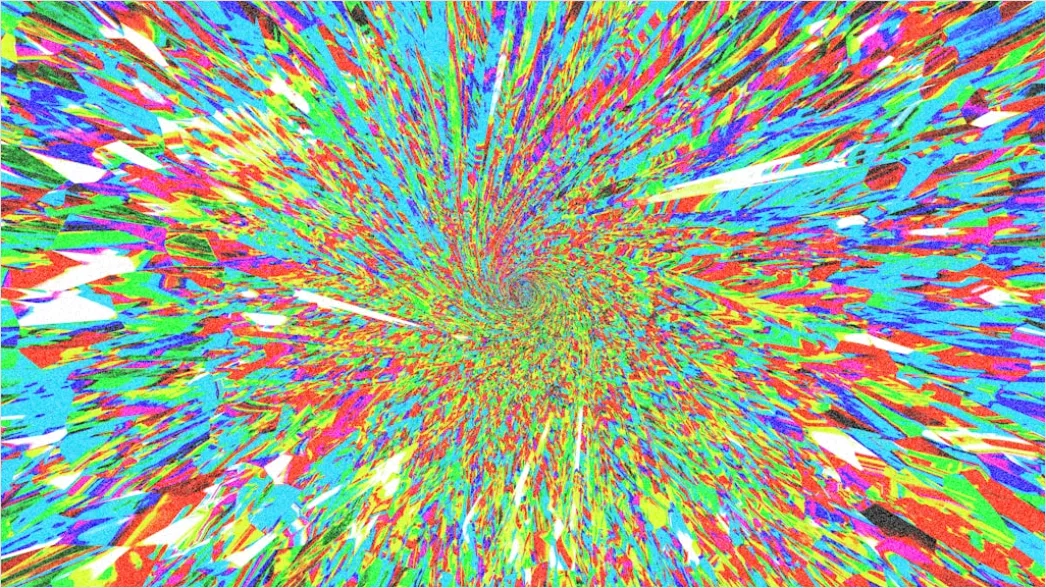 Detail Fraktal Explosion Abstrakt Hintergrund Bunt Number 15