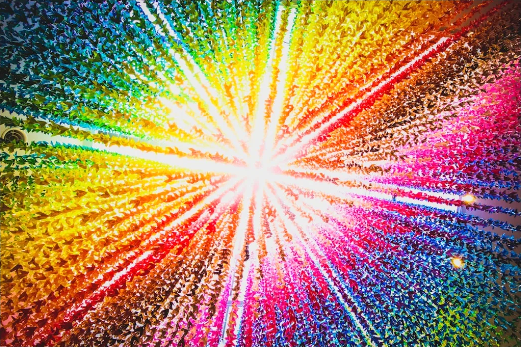 Detail Fraktal Explosion Abstrakt Hintergrund Bunt Number 19
