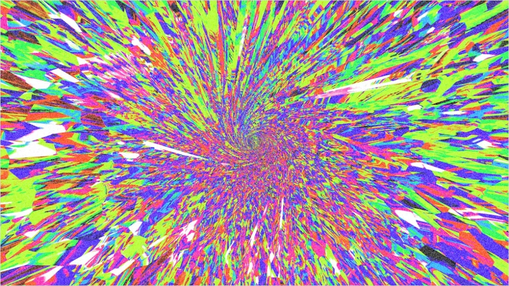 Detail Fraktal Explosion Abstrakt Hintergrund Bunt Number 4