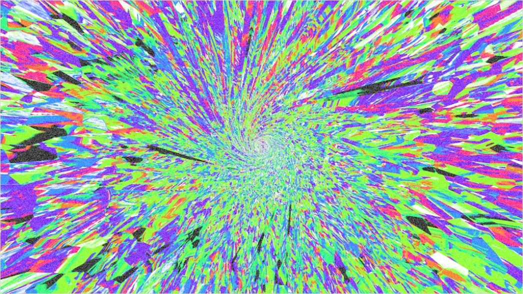 Detail Fraktal Explosion Abstrakt Hintergrund Bunt Number 7