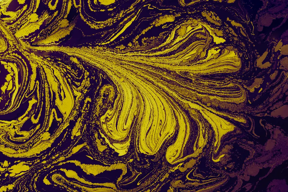 Detail Fraktal Muster Abstrakt Hintergrund Gold Schwarz Number 17