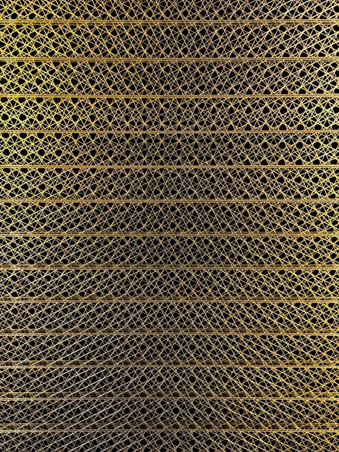Detail Fraktal Muster Abstrakt Hintergrund Gold Schwarz Number 5