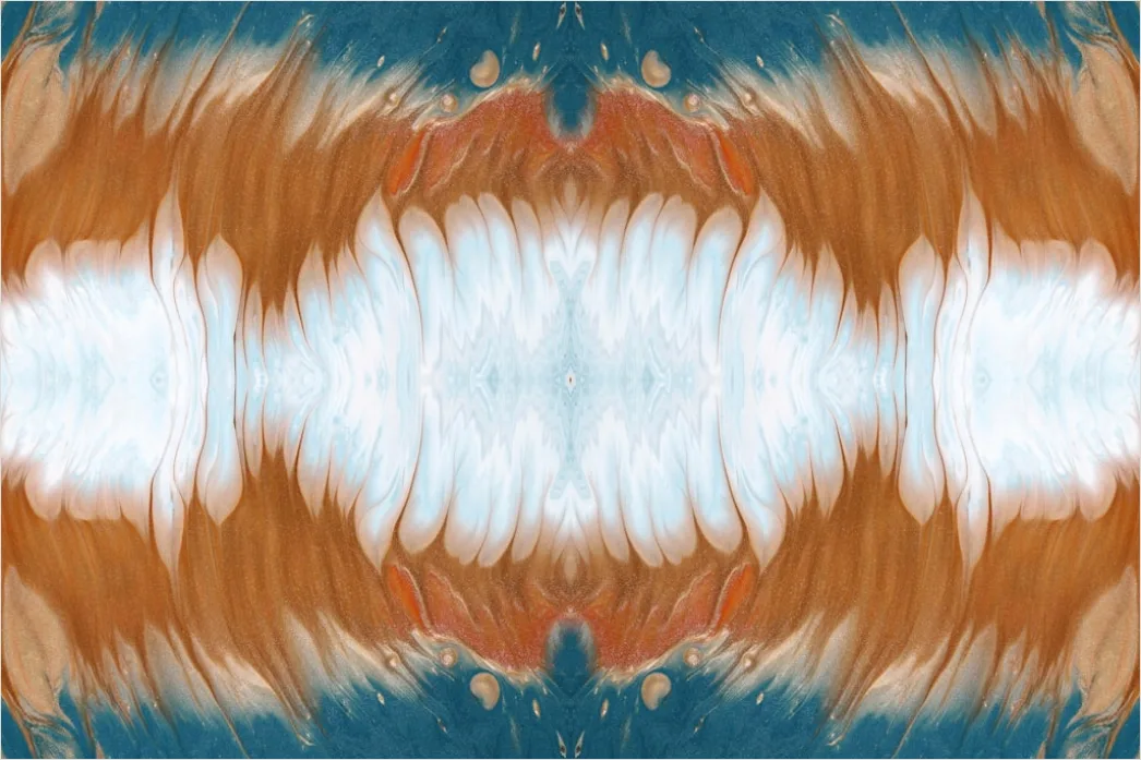 Detail Fraktal Muster Abstrakt Hintergrund Symmetrisch Number 2