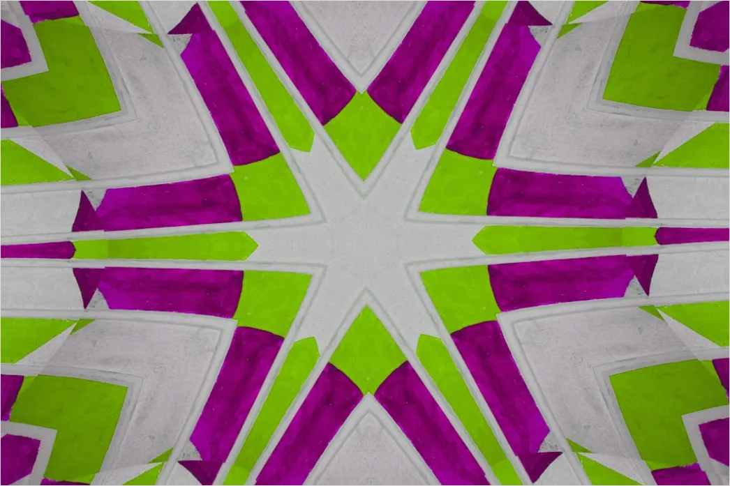 Detail Fraktal Muster Abstrakt Hintergrund Symmetrisch Number 16