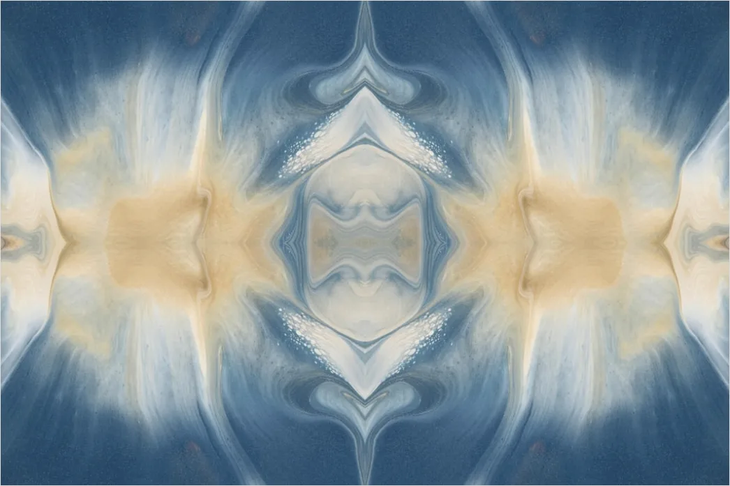 Detail Fraktal Muster Abstrakt Hintergrund Symmetrisch Number 17