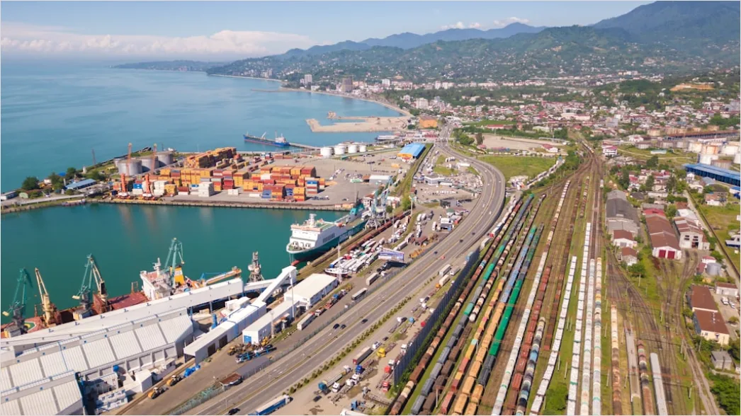 Detail Freight Logistics Hub Aerial Panoramic View Number 13