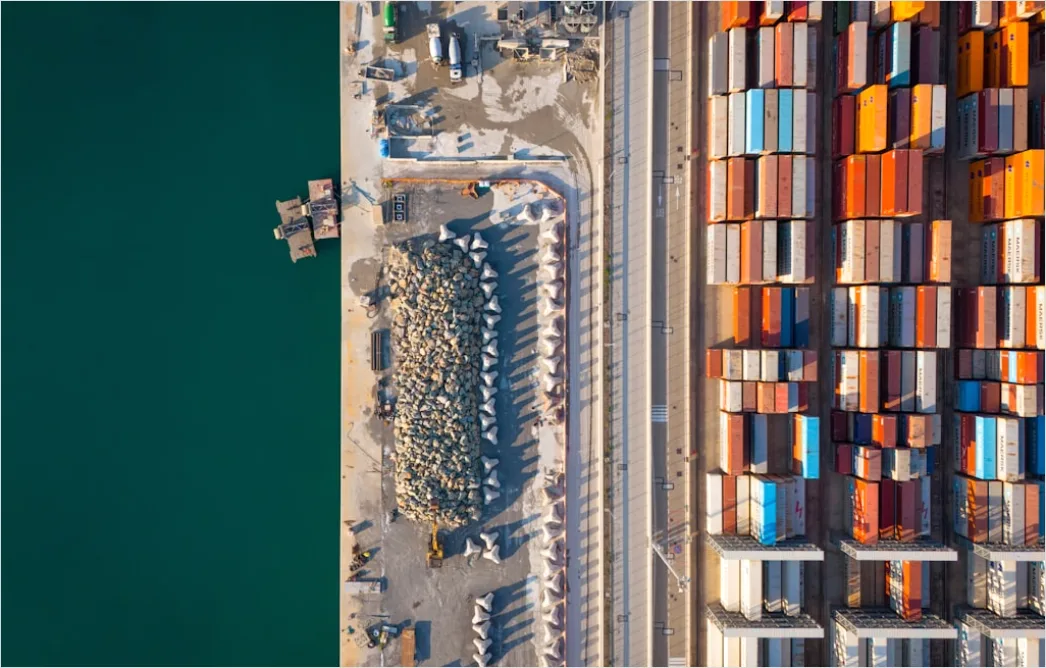Detail Freight Logistics Hub Aerial Panoramic View Number 6