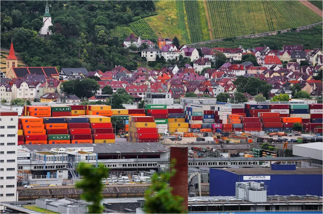 Detail Freight Logistics Hub Aerial Panoramic View Number 10