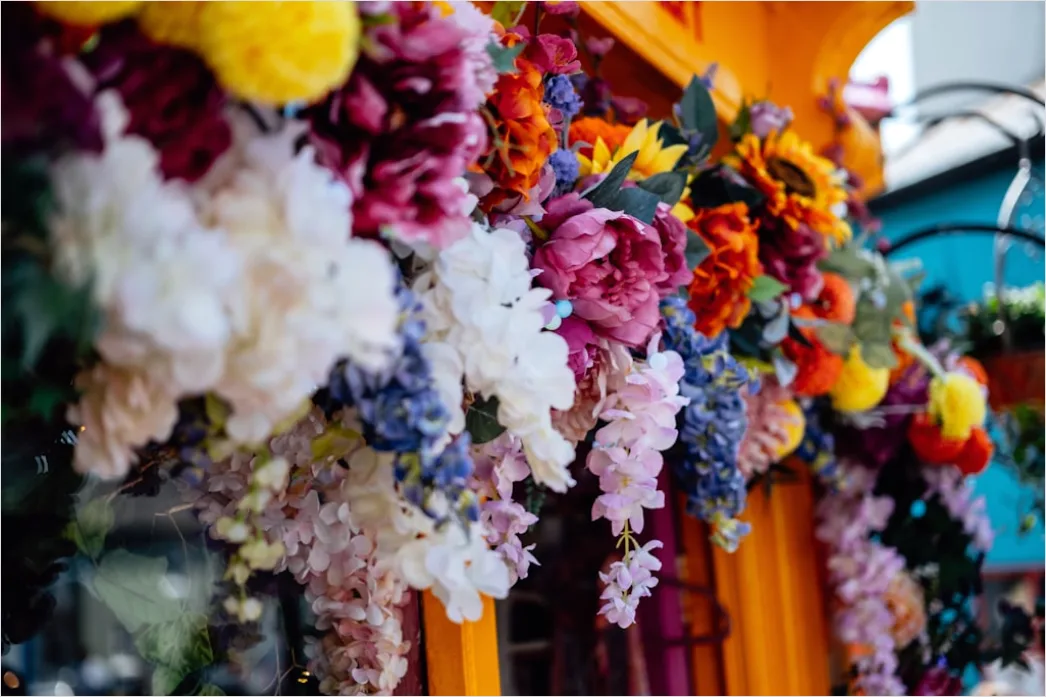 Detail Frühlingsfest Outdoor Dekoration Blumen Bunt Number 12