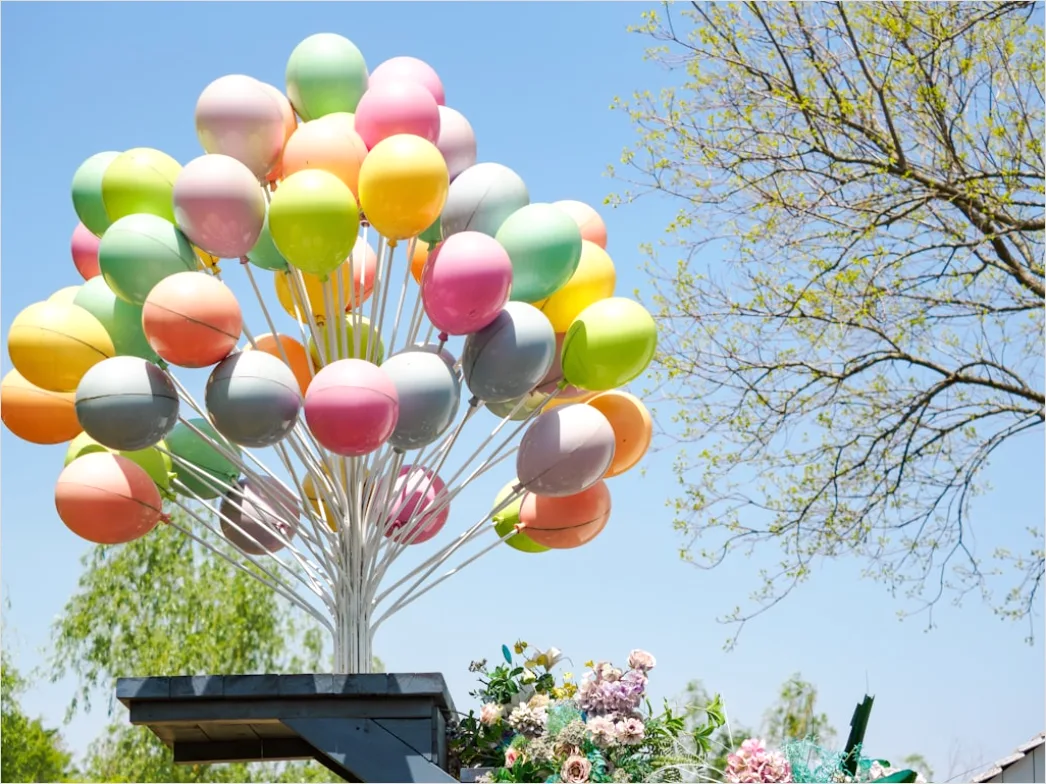 Detail Frühlingsfest Outdoor Dekoration Blumen Bunt Number 6