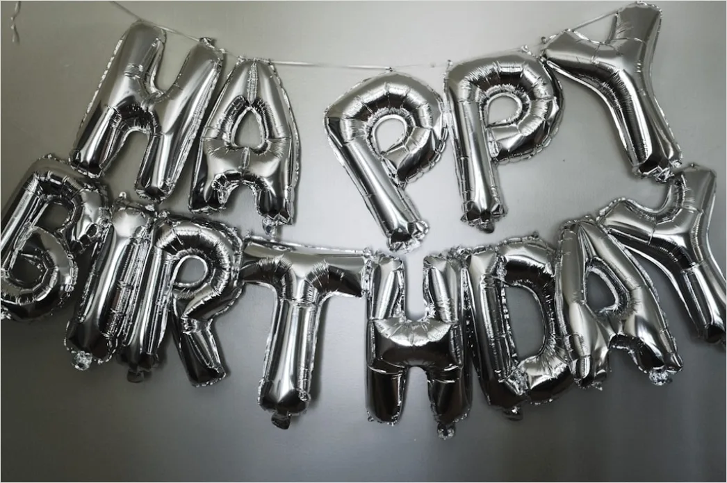 Detail Geburtstag Party Dekoration Girlande Ballons Number 2