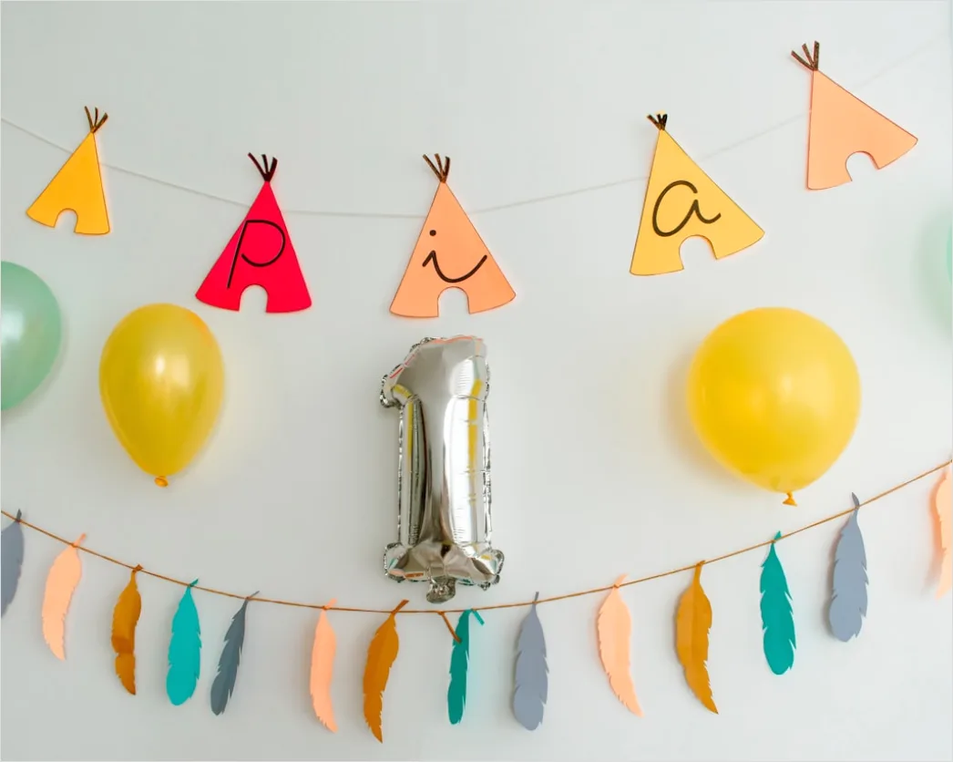 Detail Geburtstag Party Dekoration Girlande Ballons Number 12