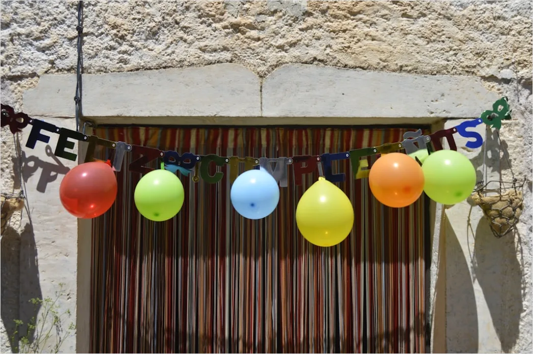 Detail Geburtstag Party Dekoration Girlande Ballons Number 4