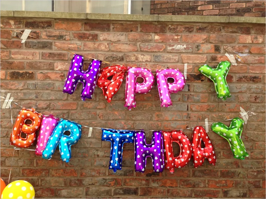Detail Geburtstag Party Dekoration Girlande Ballons Number 9
