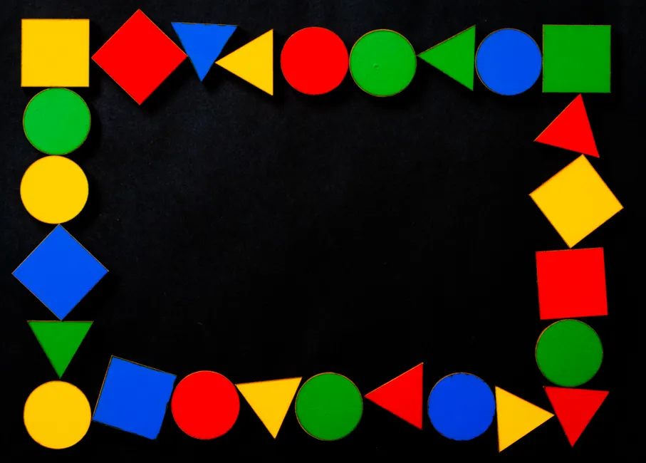 Detail Geometrische Abstrakte Kunst Dreieck Kreis Quadrat Number 11