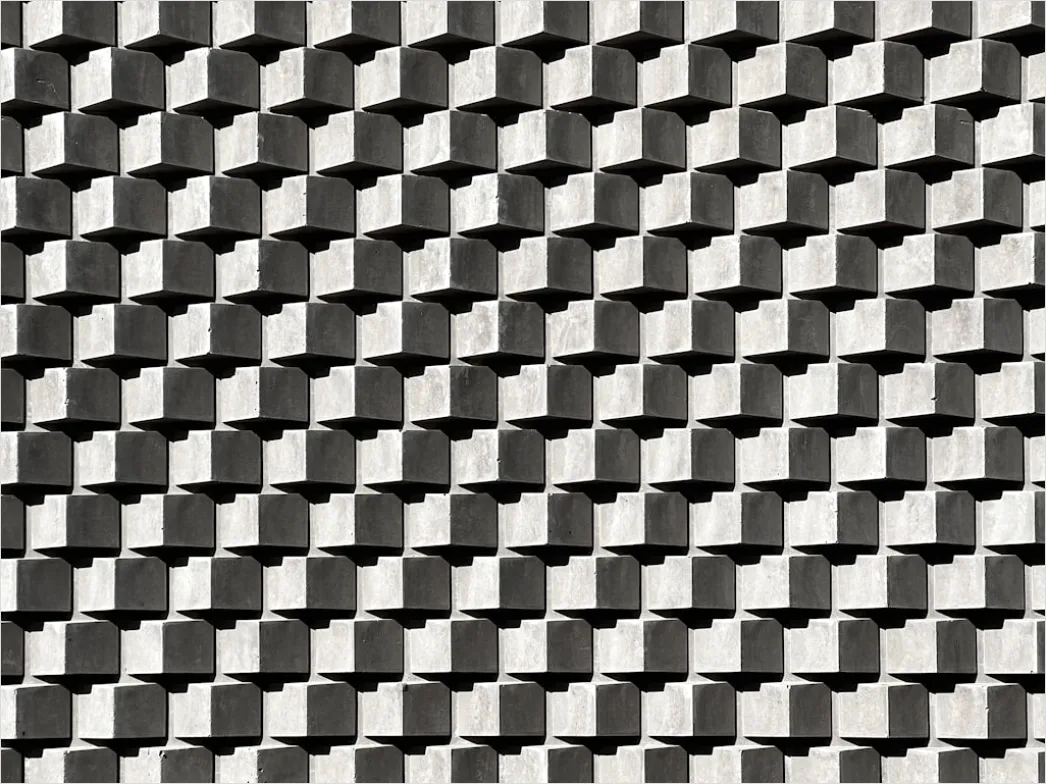 Detail Geometrische Abstraktion Isometrisch Würfel Muster Number 14