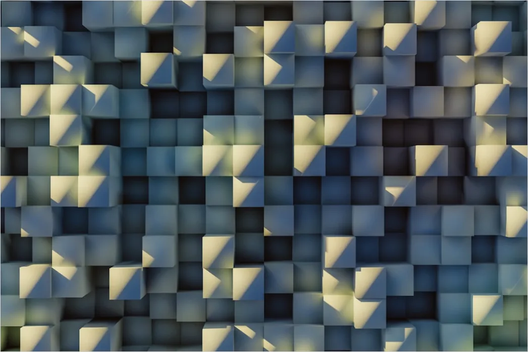 Detail Geometrische Abstraktion Isometrisch Würfel Muster Number 15
