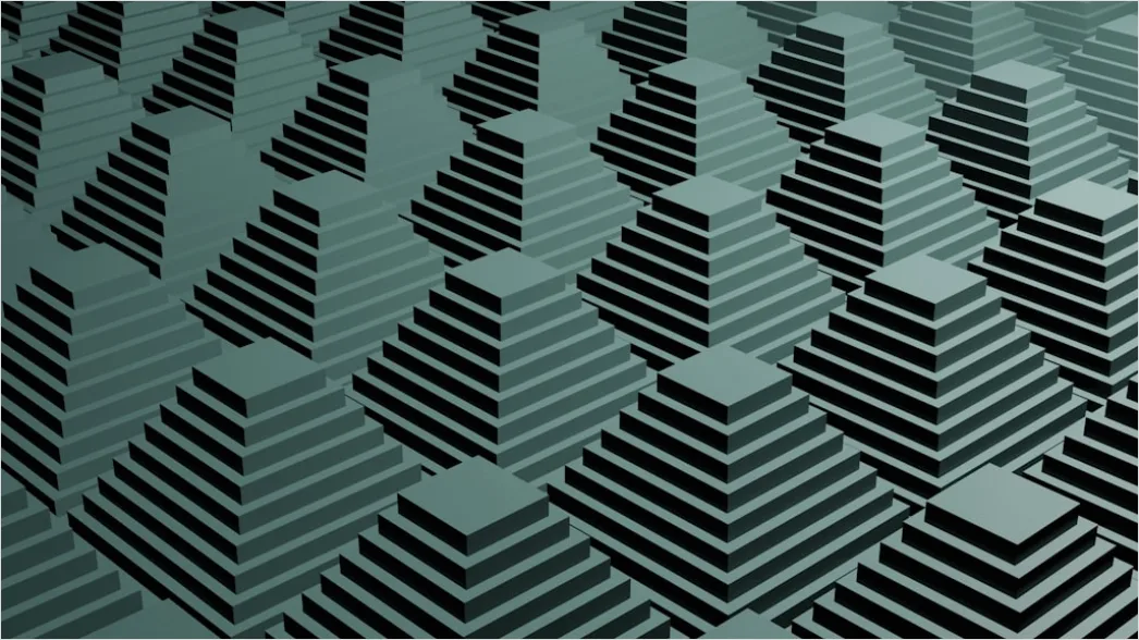 Detail Geometrische Abstraktion Isometrisch Würfel Muster Number 16