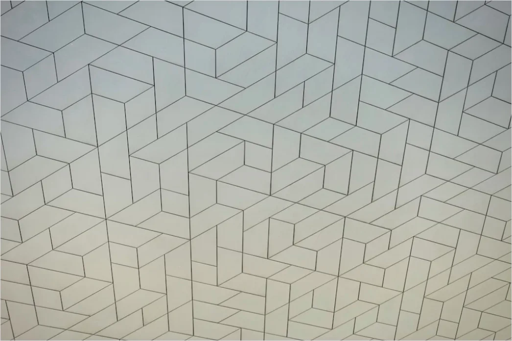 Detail Geometrische Abstraktion Isometrisch Würfel Muster Number 20