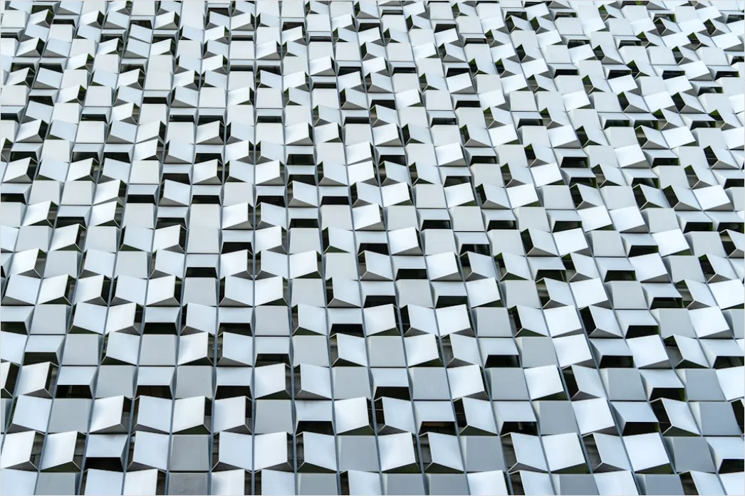 Detail Geometrische Abstraktion Isometrisch Würfel Muster Number 5