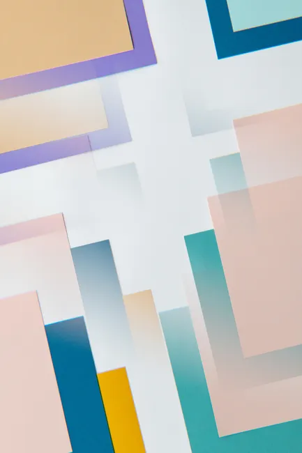 Geometrische Formen Ueberlappend Transparent Hintergrund 14ab