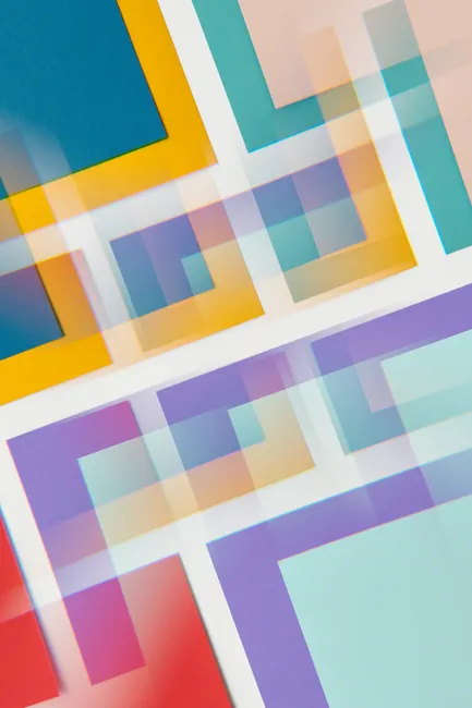 Detail Geometrische Formen überlappend Transparent Hintergrund Number 12