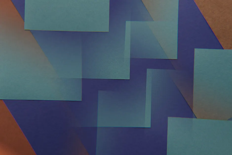 Detail Geometrische Formen überlappend Transparent Hintergrund Number 17
