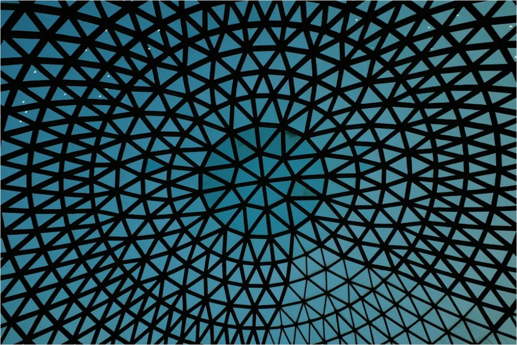 Detail Geometrisches Gitter Muster Abstrakt Perspektive Number 14