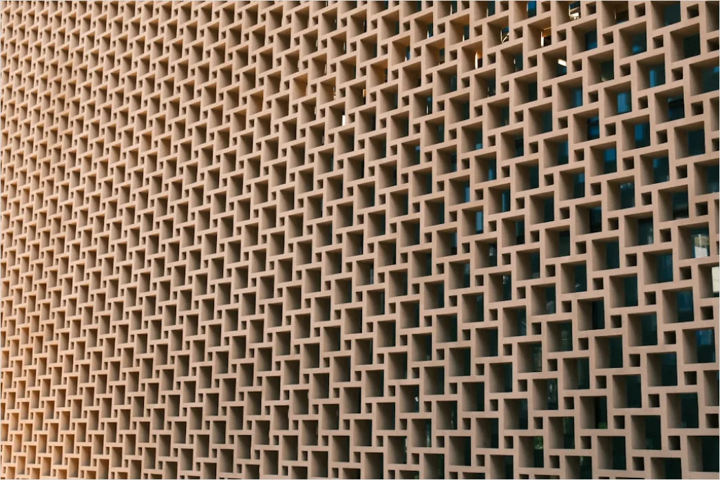 Detail Geometrisches Gitter Muster Abstrakt Perspektive Number 20