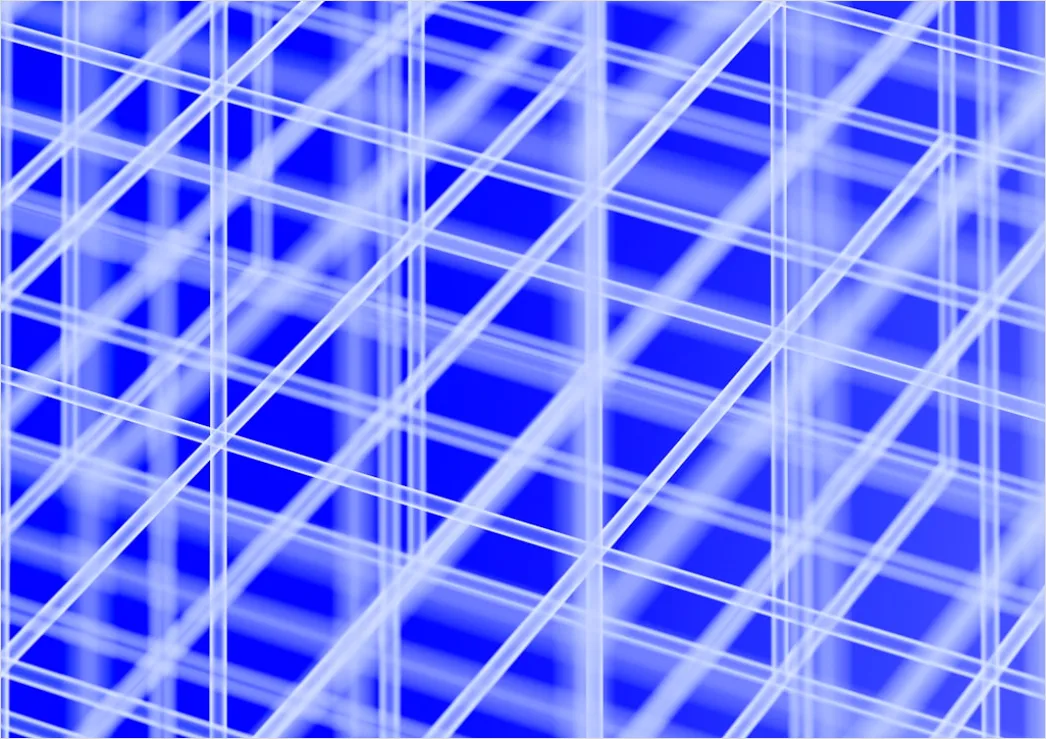 Geometrisches Netzwerk Muster Abstrakt Blau Digital 2c4f