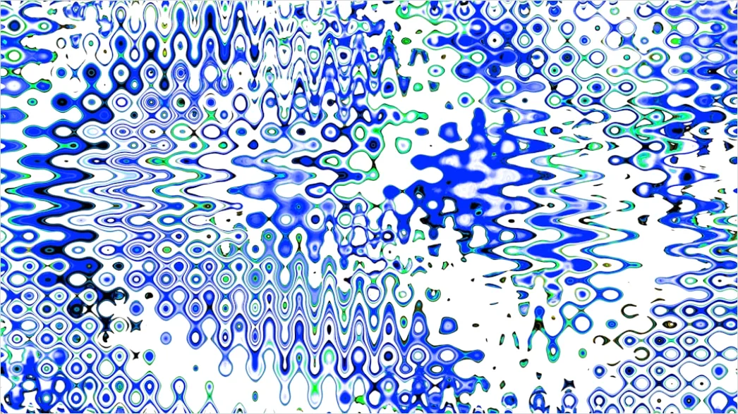 Detail Geometrisches Netzwerk Muster Abstrakt Blau Digital Number 14