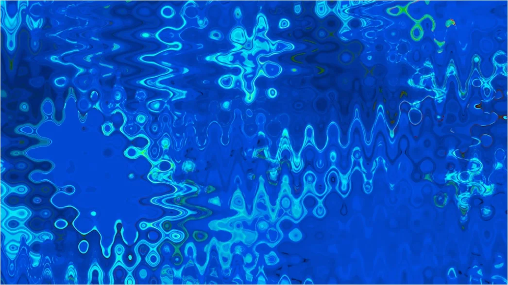 Detail Geometrisches Netzwerk Muster Abstrakt Blau Digital Number 15