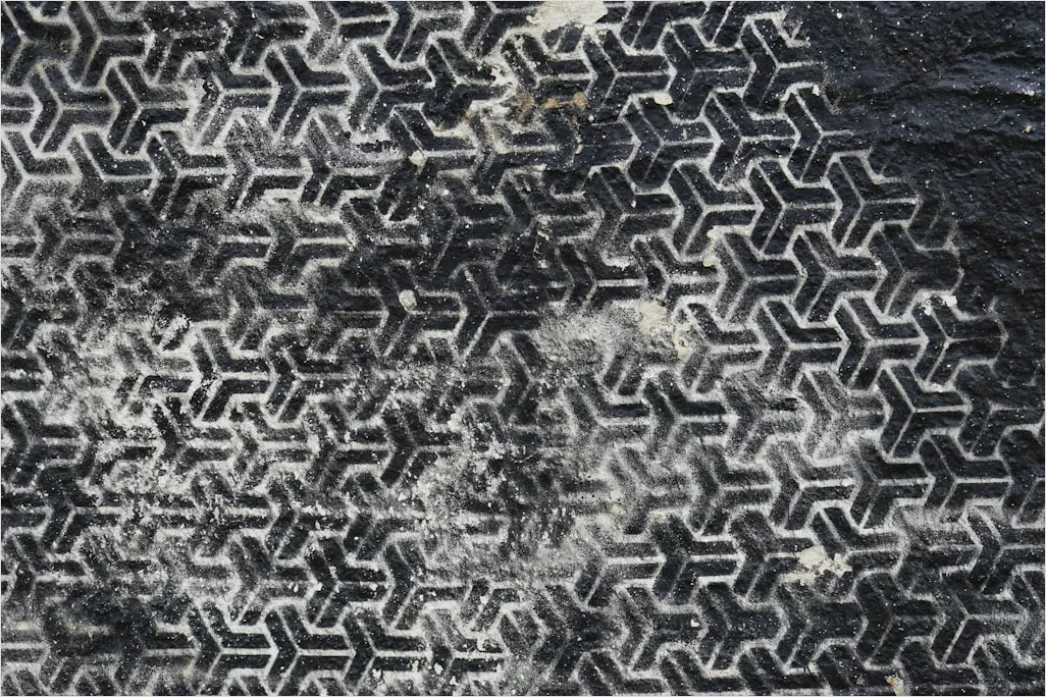 Detail Grunge Abstrakt Pinselstriche Schwarz Weiß Textur Number 15