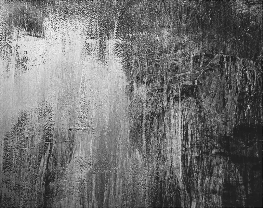 Detail Grunge Abstrakt Pinselstriche Schwarz Weiß Textur Number 19