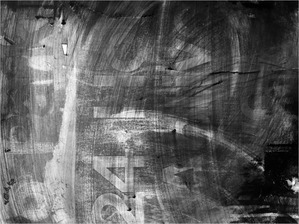 Detail Grunge Abstrakt Pinselstriche Schwarz Weiß Textur Number 3