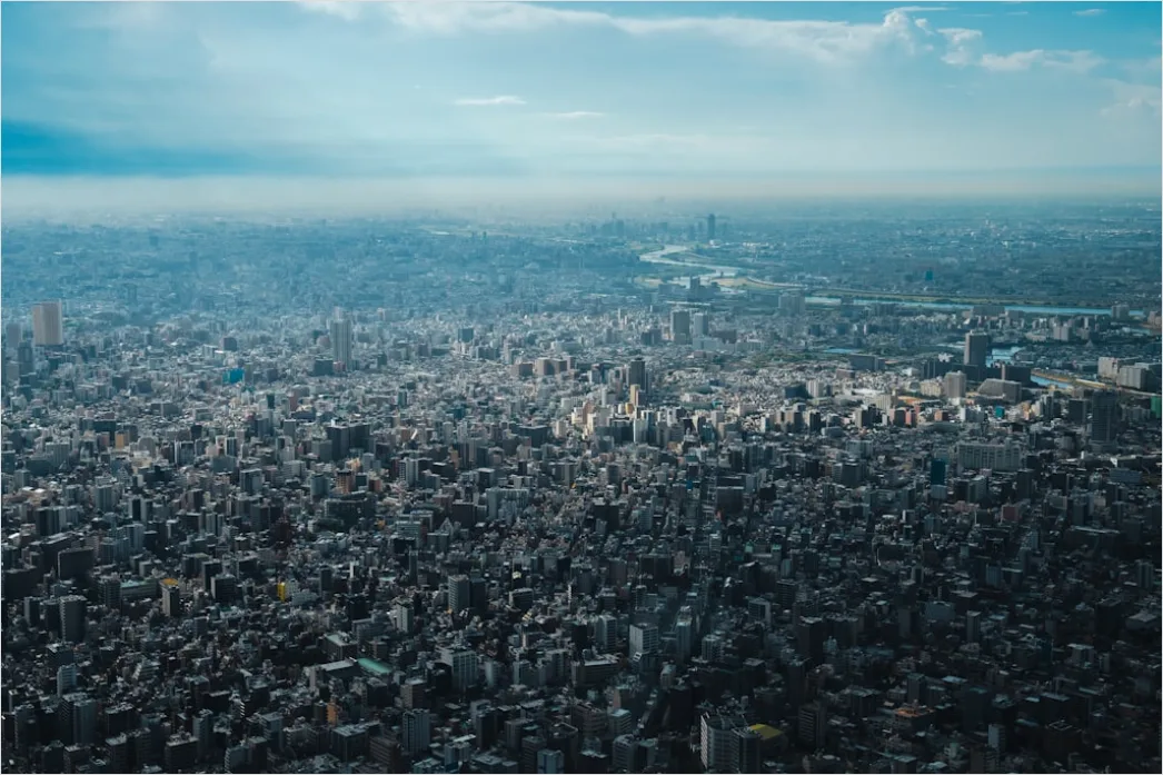 Detail Helicopter Flying Over City Skyline Aerial View Number 19