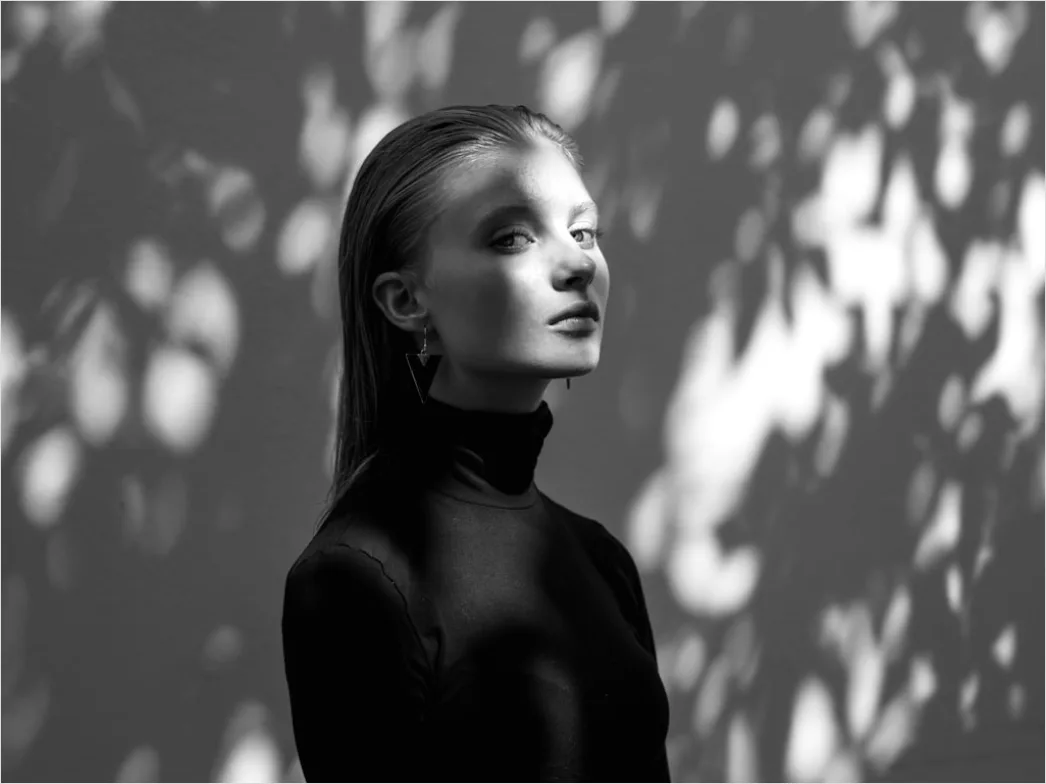 Detail High Key Portrait Woman Bright Clean Minimal Number 11